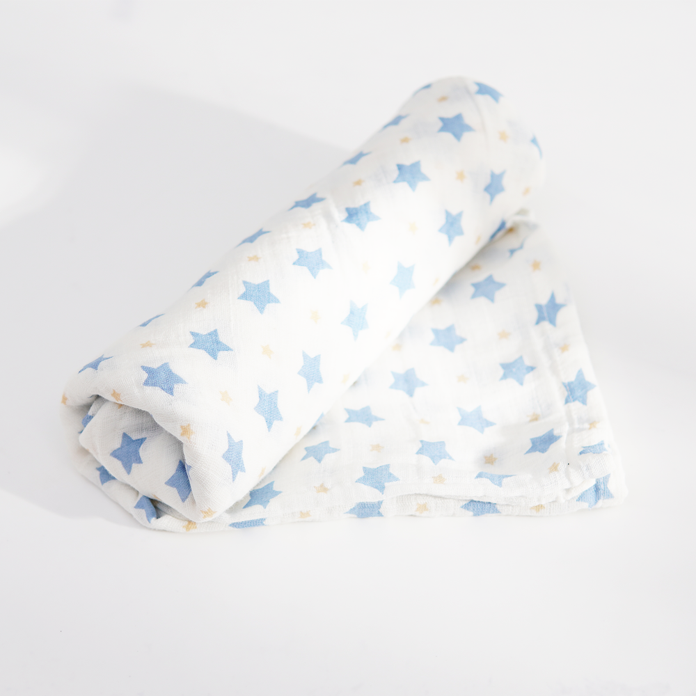 Khăn quấn bé (Blue Stars)